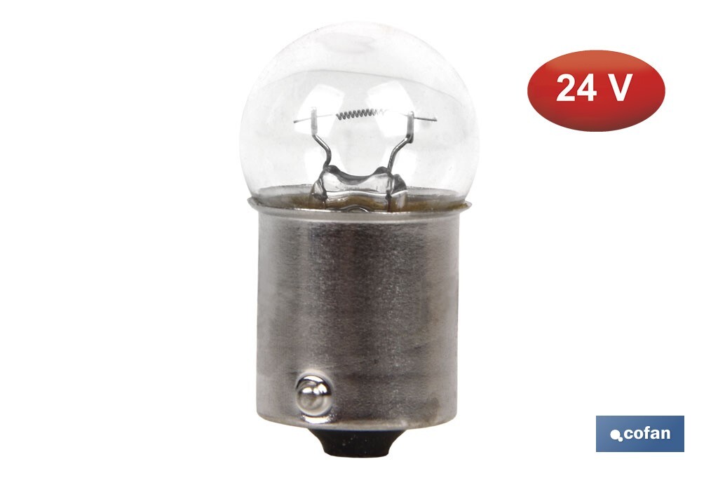 Lámpara piloto R10W (BA15s) 24 V