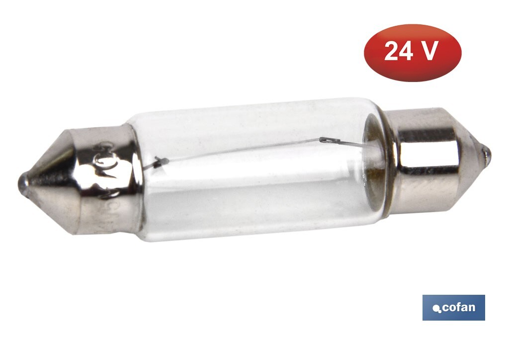 Lámpara plafonier C5W 24 V | Medida: 11 x 38 mm