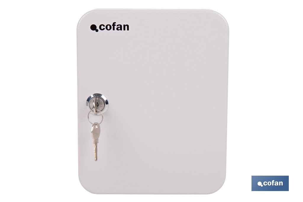 Armario metálico para llaves con cerradura | Incluye 2 llaves y kit de fijación | Disponible para 20, 40, 60 y 80 llaves