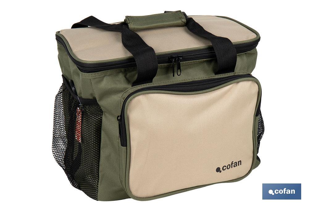 Bolsa térmica | Nevera portátil para alimentos | Correa ajustable | Adecuada para pícnic, playa, oficina, viaje | Color: verde 