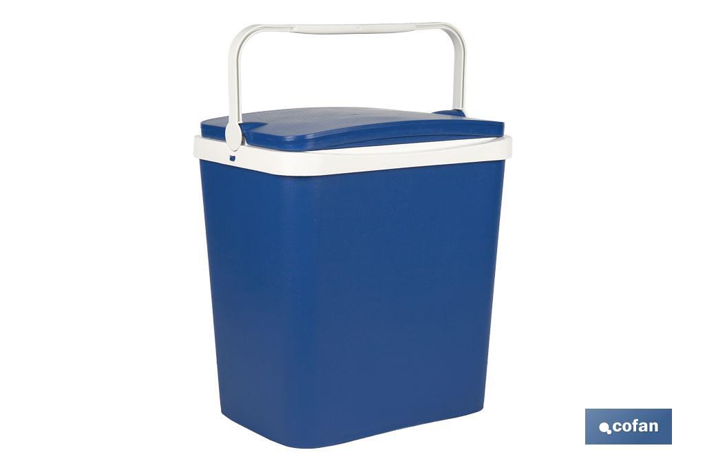Nevera rígida de 29 litros | Color: azul | Material: polipropileno