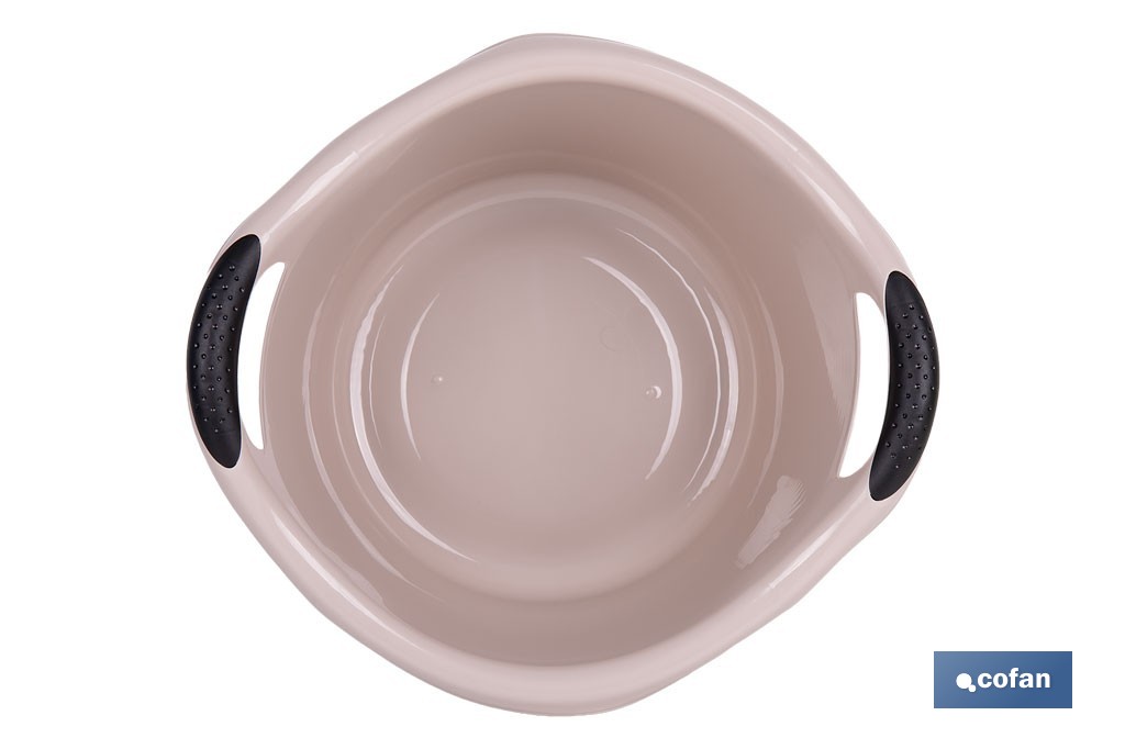 Barreño Redondo | Con Asas | Capacidad 15 L | Barreño multiusos y versátil