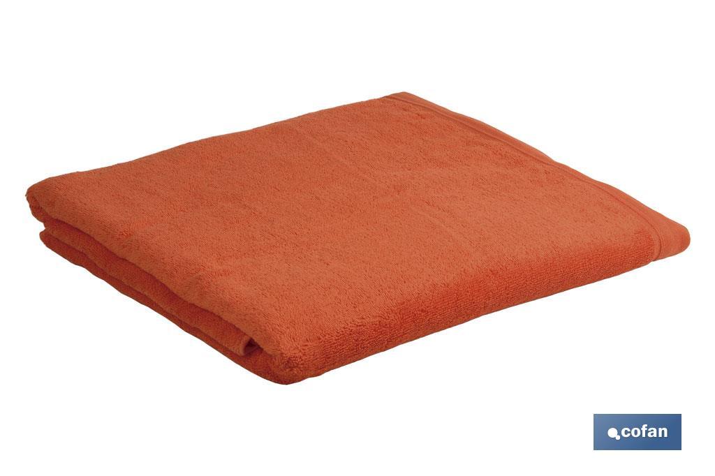 Toalla de Baño | Color Orange | Modelo Amanecer | 100 % Algodón | Gramaje 580 g/m² | Medidas 100 x 150 cm