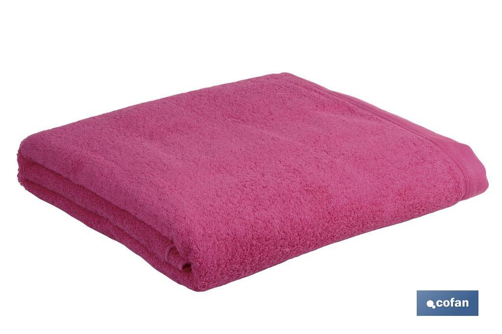 Toalla Baño | Color Fucsia | Modelo Primavera | 100% Algodón | Gramaje 580g/m² | Medidas 100 x 150 cm