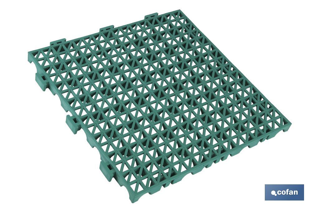Loseta Alveolada | Set de 4 Unidades | 4 colores diferentes | Material PVC | Medidas 33 x 33 x 2 cm