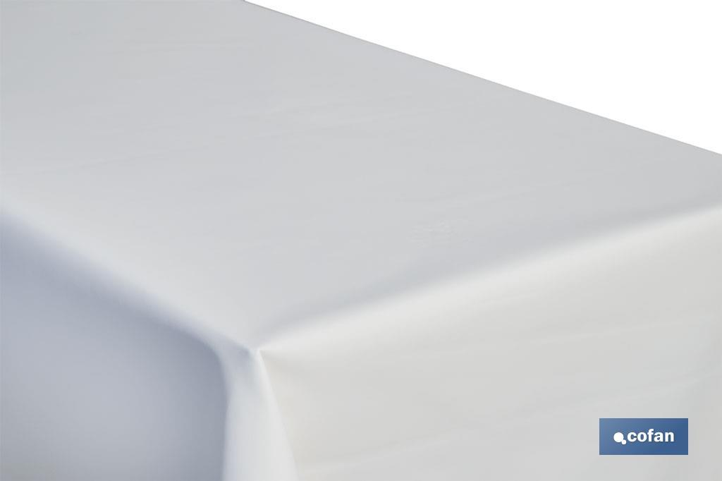 Protector espumado para mesa | Color: blanco | Muletón libre de ftalato | Grosor: 1,5 mm | Disponible en diferentes medidas